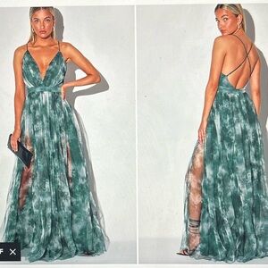 Never Worn Before Birdy Grey Green Dress